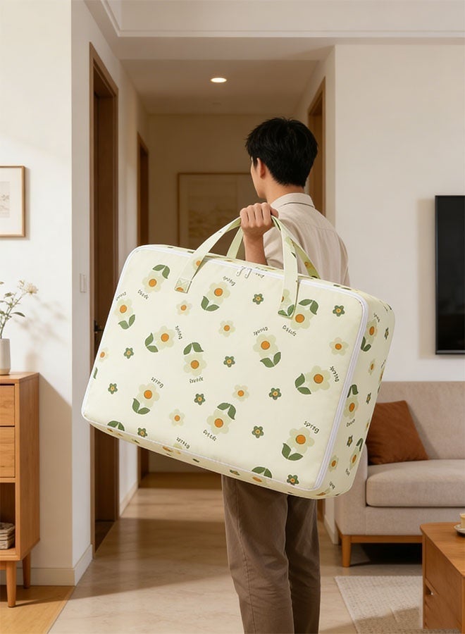 2 Pcs Large Moving Bags, Storage Bag Organizer,105L Clothes Storage Box, Blanket Storage Bag with Strong Zippers and Carrying Handles, Storage Totes for Clothes, Moving Supplies, Outdoor Traveling Household Clothing Storage Bag, Space Saving - Image 3